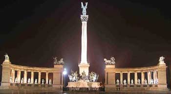 Heroes&rsquo; Square in Budapest, Hungary